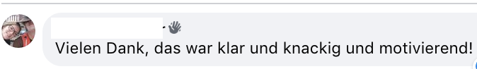 Feedback Kerstin
